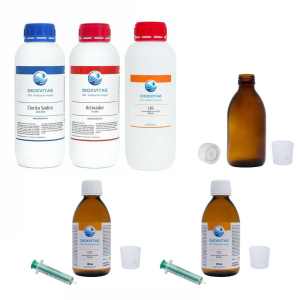 1 kit da 1 litro + 1 CDS da 1 litro + 2 CDS da 250 ml + 1 contenitore da 250 ml